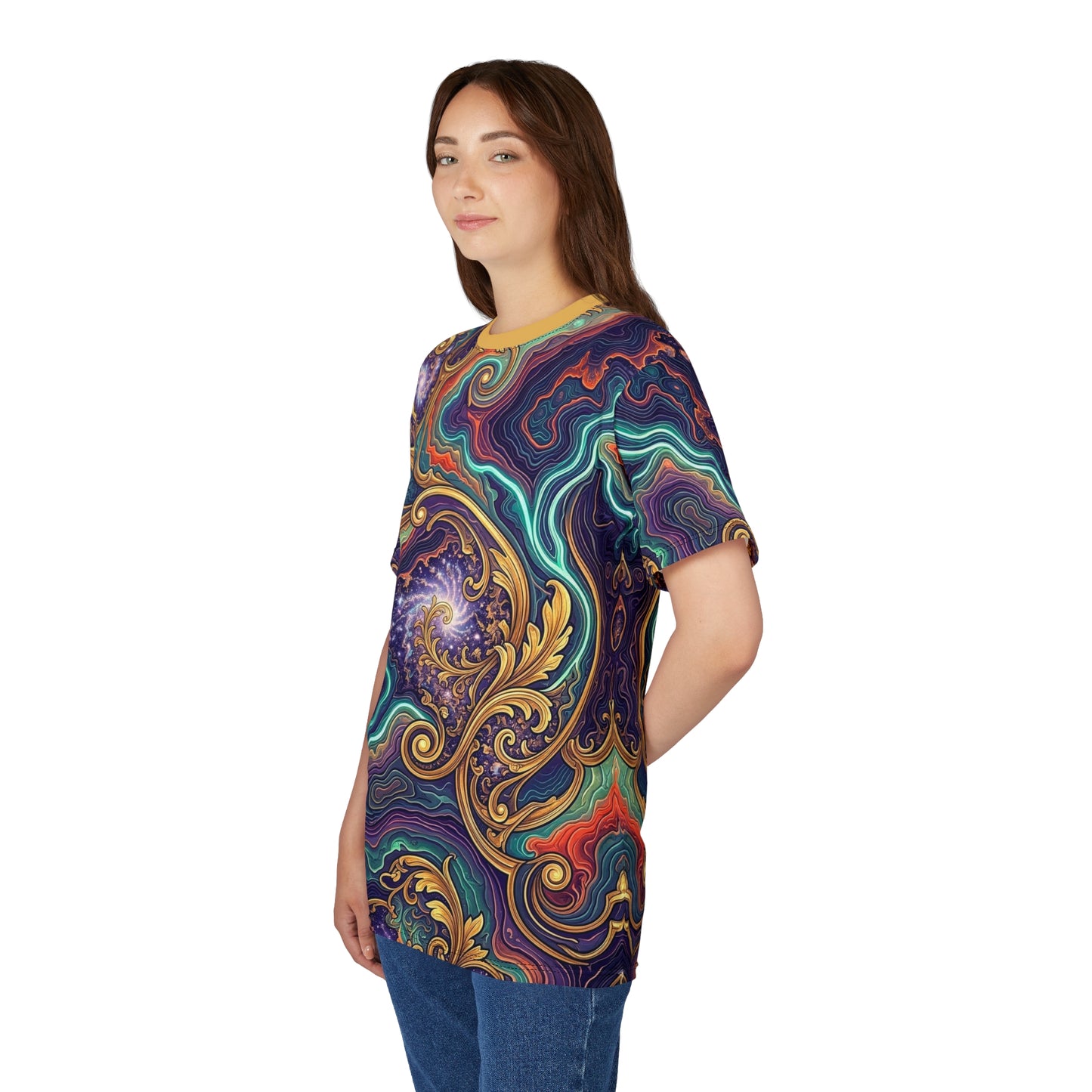 Fractal Elegance All-Over Print Tee