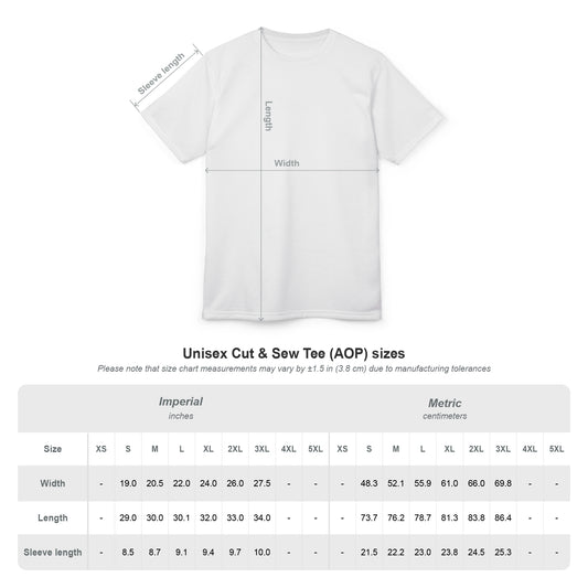 Fractal Elegance All-Over Print Tee