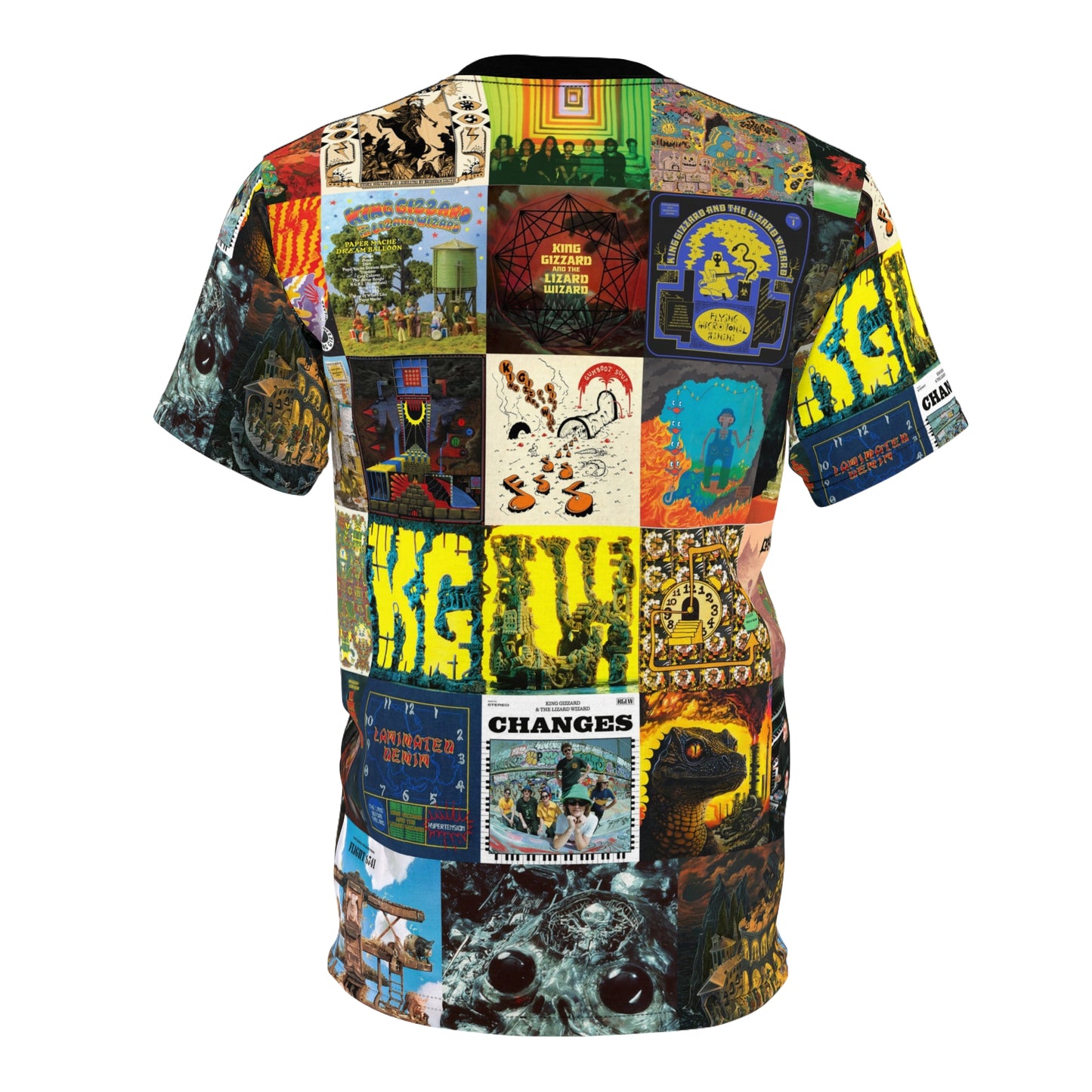 27 Albums – All-Over Print Music Collage Shirt