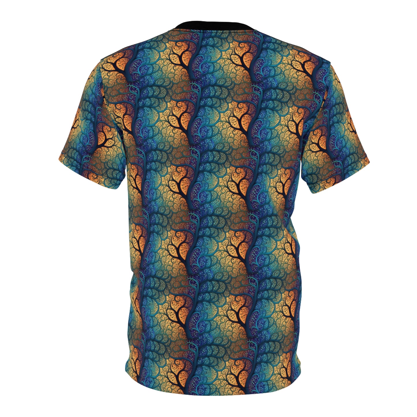 Prismatic Tree Fractal Unisex All over Print T-Shirt