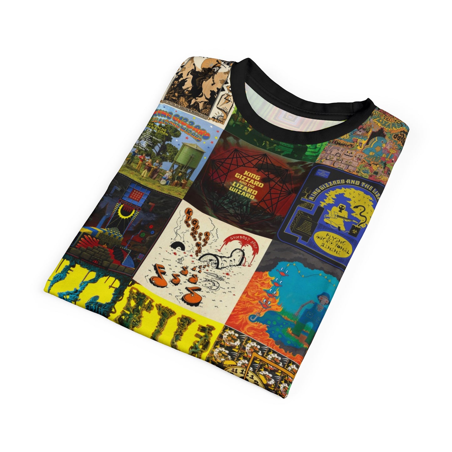 27 Albums – All-Over Print Music Collage Shirt