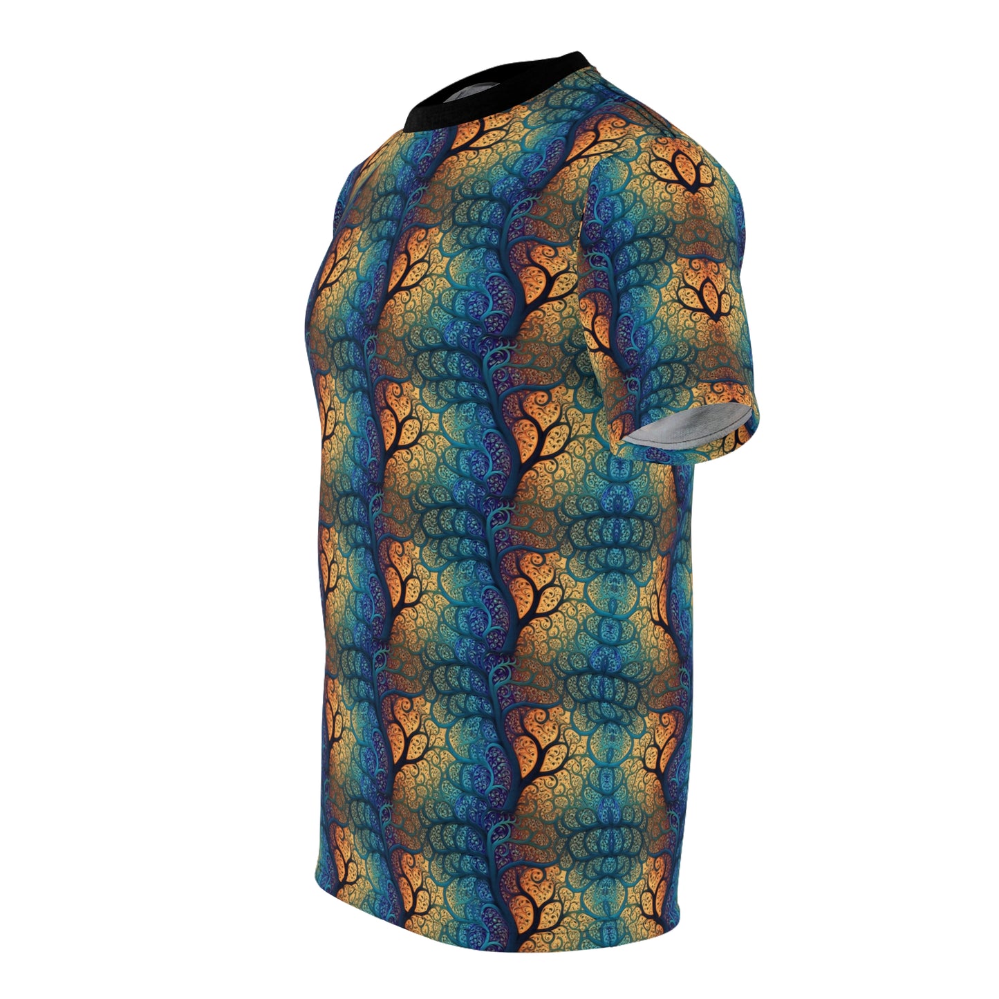 Prismatic Tree Fractal Unisex All over Print T-Shirt