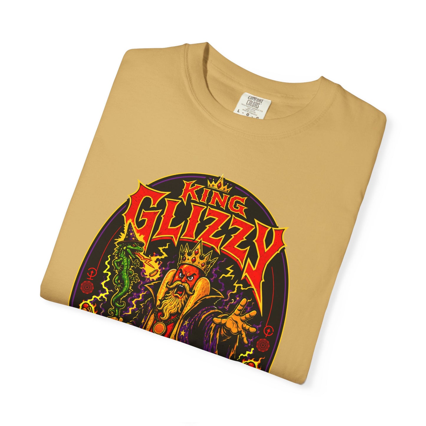 King Glizzy and the Lizard Wizard Retro Rock Graphic T-Shirt