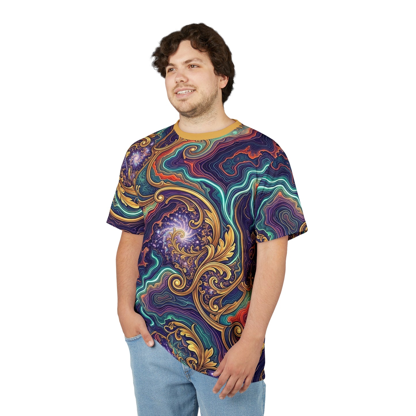 Fractal Elegance All-Over Print Tee