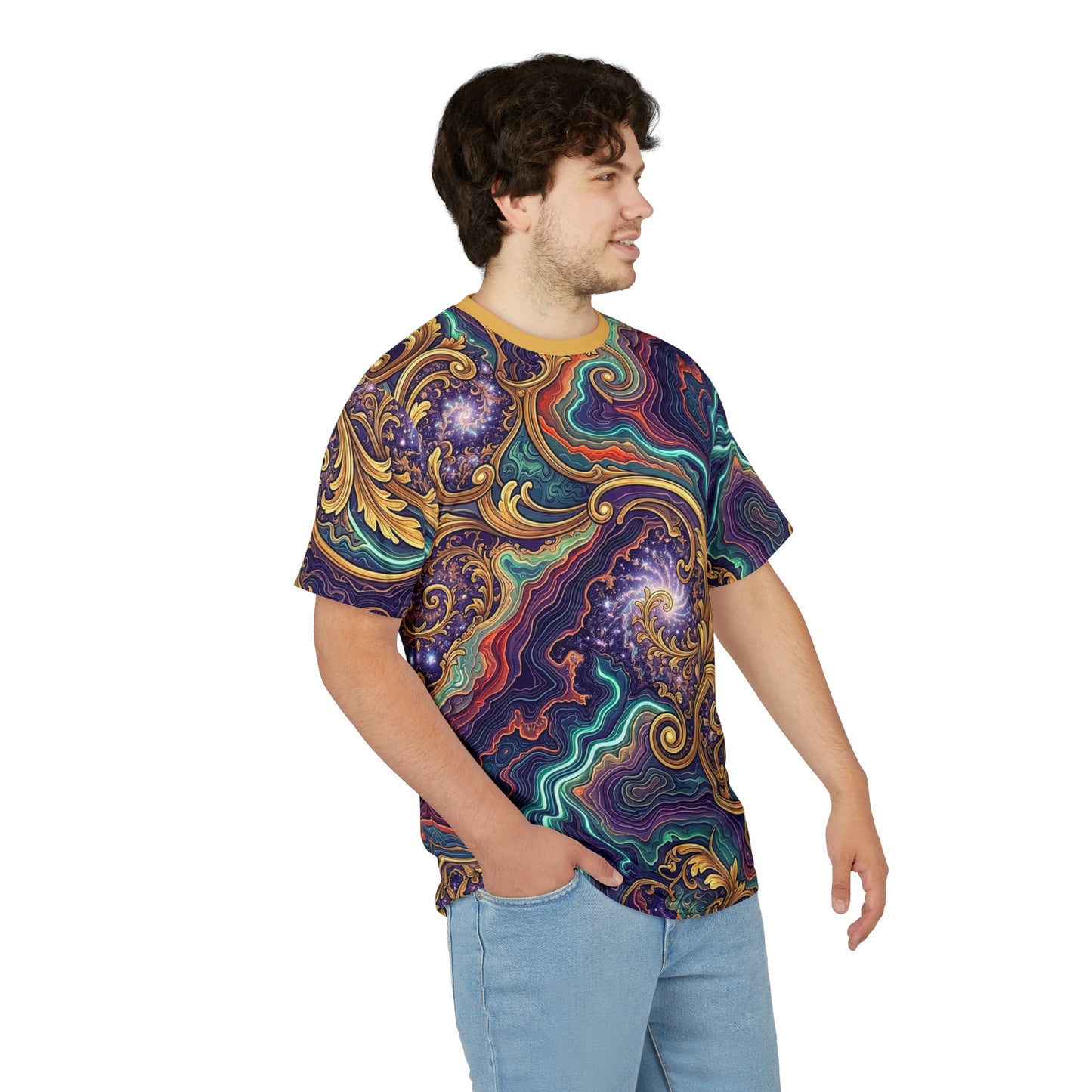 Fractal Elegance All-Over Print Tee