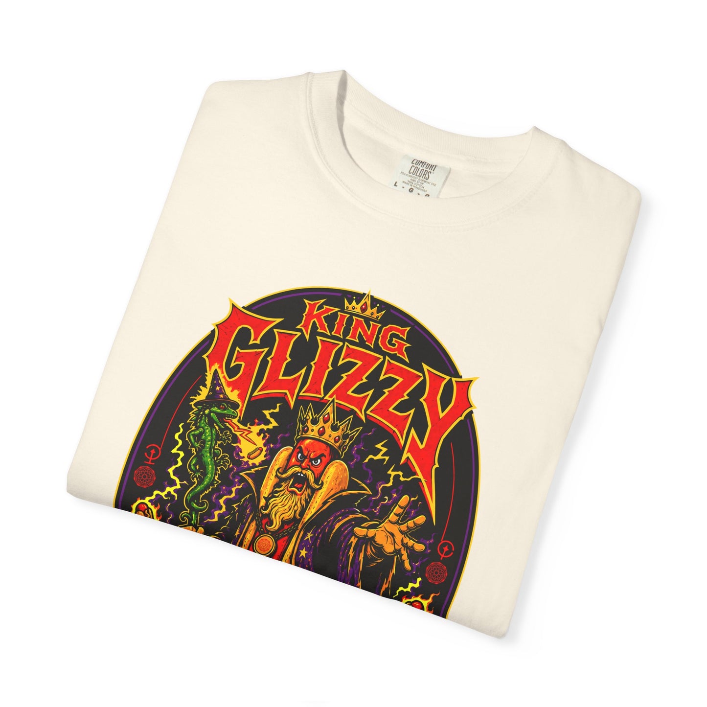 King Glizzy and the Lizard Wizard Retro Rock Graphic T-Shirt