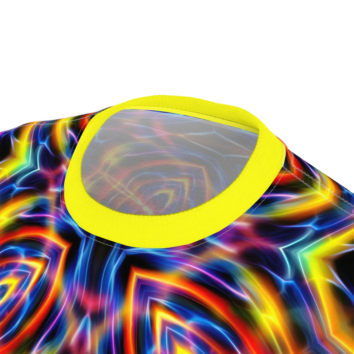 Auric Motion T-Shirt - Neon Energy Waves - Psychedelic Vibration Pattern - Sacred Geometry Tee for Festivals