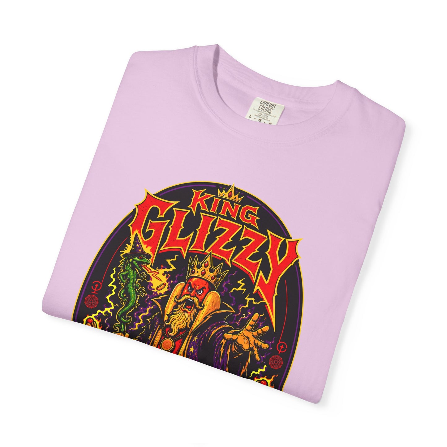 King Glizzy and the Lizard Wizard Retro Rock Graphic T-Shirt