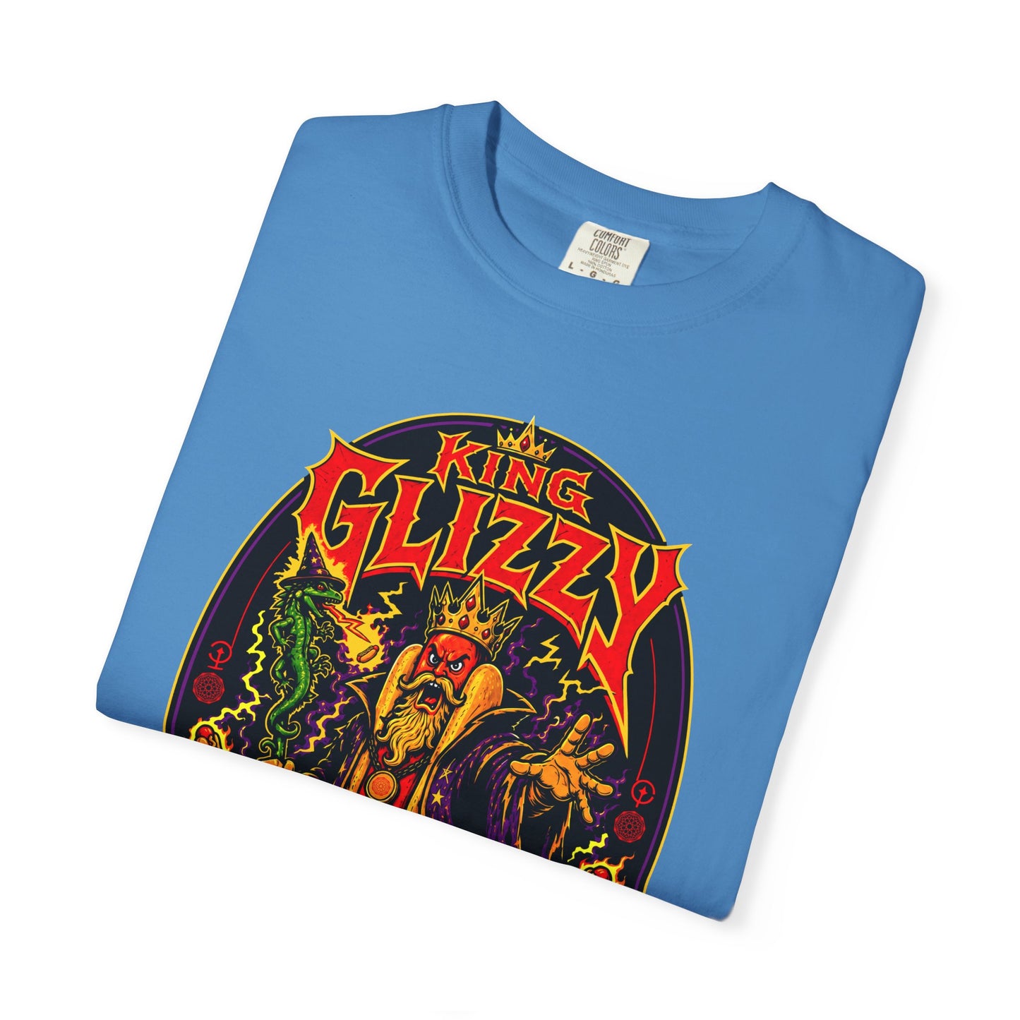 King Glizzy and the Lizard Wizard Retro Rock Graphic T-Shirt