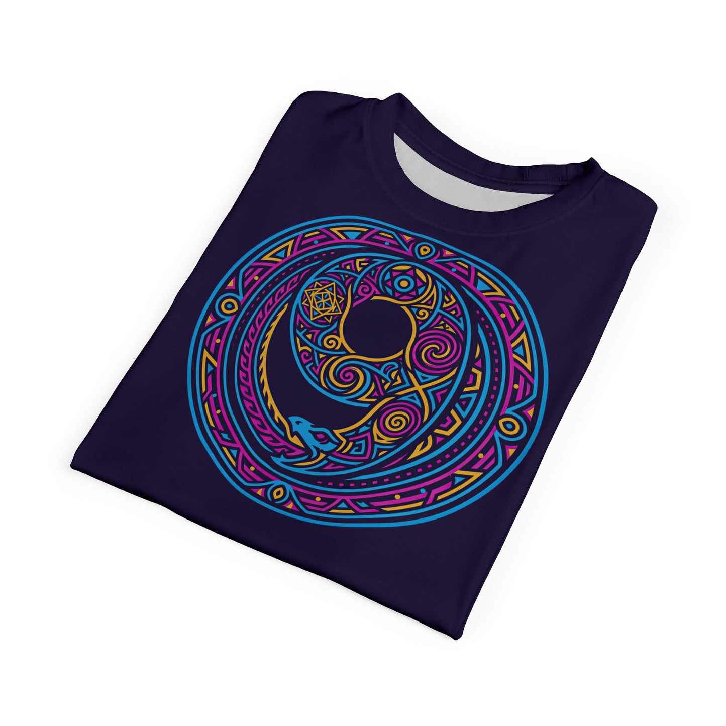 Psychedelicious 9 Logo T-Shirt – Psychedelic Sacred Geometry Shirt, Visionary Art Festival Tee, Trippy Spiritual Unisex Top